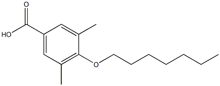 4-(heptyloxy)-3,5-dimethylbenzoic acid 化学構造式