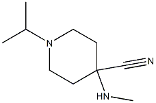 4-(methylamino)-1-(propan-2-yl)piperidine-4-carbonitrile,,结构式