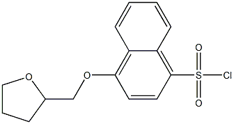 4-(oxolan-2-ylmethoxy)naphthalene-1-sulfonyl chloride Structure