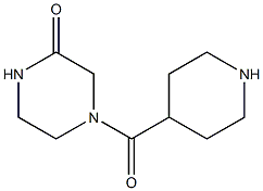 4-(piperidin-4-ylcarbonyl)piperazin-2-one Struktur