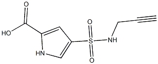 4-(prop-2-yn-1-ylsulfamoyl)-1H-pyrrole-2-carboxylic acid Structure