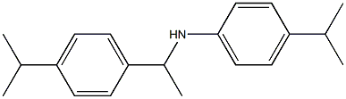 4-(propan-2-yl)-N-{1-[4-(propan-2-yl)phenyl]ethyl}aniline Structure