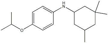 4-(propan-2-yloxy)-N-(3,3,5-trimethylcyclohexyl)aniline Structure