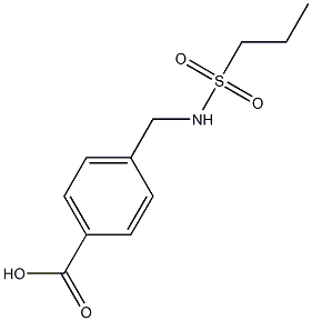 4-(propane-1-sulfonamidomethyl)benzoic acid 结构式