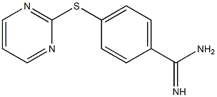 4-(pyrimidin-2-ylsulfanyl)benzene-1-carboximidamide Structure