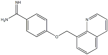 4-(quinolin-8-ylmethoxy)benzene-1-carboximidamide Structure