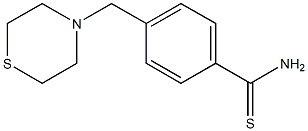 4-(thiomorpholin-4-ylmethyl)benzene-1-carbothioamide Struktur