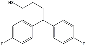 4,4-bis(4-fluorophenyl)butane-1-thiol,,结构式