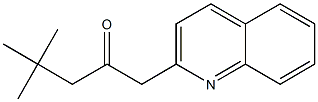 4,4-dimethyl-1-(quinolin-2-yl)pentan-2-one