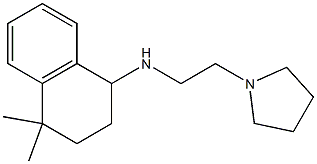 4,4-dimethyl-N-[2-(pyrrolidin-1-yl)ethyl]-1,2,3,4-tetrahydronaphthalen-1-amine Structure