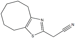 4,5,6,7,8,9-hexahydrocycloocta[d][1,3]thiazol-2-ylacetonitrile,,结构式