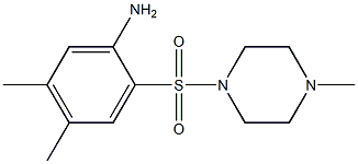 4,5-dimethyl-2-[(4-methylpiperazine-1-)sulfonyl]aniline Structure