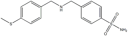 4-[({[4-(methylsulfanyl)phenyl]methyl}amino)methyl]benzene-1-sulfonamide 结构式