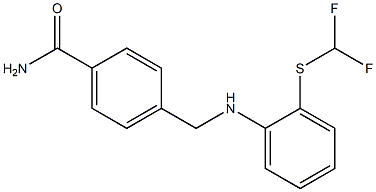  4-[({2-[(difluoromethyl)sulfanyl]phenyl}amino)methyl]benzamide