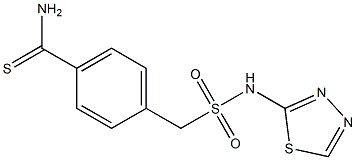  4-[(1,3,4-thiadiazol-2-ylsulfamoyl)methyl]benzene-1-carbothioamide