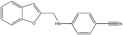 4-[(1-benzofuran-2-ylmethyl)amino]benzonitrile Structure