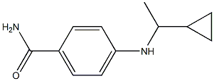 4-[(1-cyclopropylethyl)amino]benzamide Structure