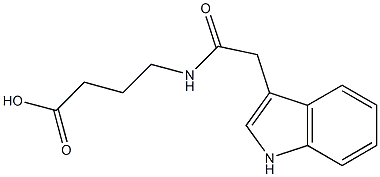 4-[(1H-indol-3-ylacetyl)amino]butanoic acid Struktur