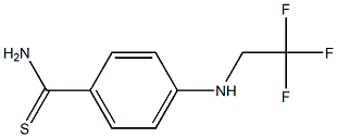4-[(2,2,2-trifluoroethyl)amino]benzene-1-carbothioamide Structure