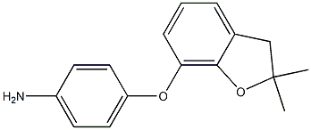 4-[(2,2-dimethyl-2,3-dihydro-1-benzofuran-7-yl)oxy]aniline 结构式