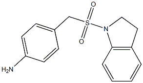 4-[(2,3-dihydro-1H-indole-1-sulfonyl)methyl]aniline Structure