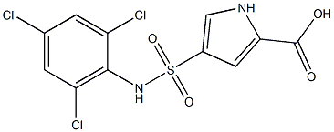 4-[(2,4,6-trichlorophenyl)sulfamoyl]-1H-pyrrole-2-carboxylic acid