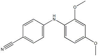 4-[(2,4-dimethoxyphenyl)amino]benzonitrile,,结构式
