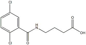 4-[(2,5-dichlorophenyl)formamido]butanoic acid 化学構造式