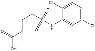 4-[(2,5-dichlorophenyl)sulfamoyl]butanoic acid 化学構造式