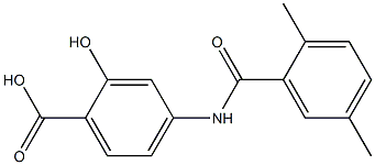 4-[(2,5-dimethylbenzoyl)amino]-2-hydroxybenzoic acid Structure