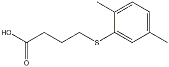 4-[(2,5-dimethylphenyl)sulfanyl]butanoic acid Structure