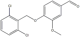 4-[(2,6-dichlorophenyl)methoxy]-3-methoxybenzaldehyde 化学構造式