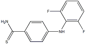 4-[(2,6-difluorophenyl)amino]benzene-1-carbothioamide