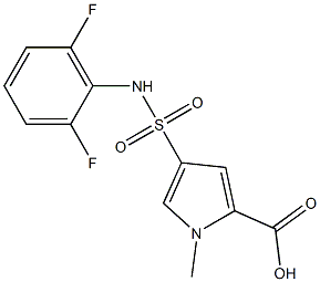 4-[(2,6-difluorophenyl)sulfamoyl]-1-methyl-1H-pyrrole-2-carboxylic acid|