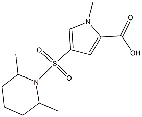 4-[(2,6-dimethylpiperidine-1-)sulfonyl]-1-methyl-1H-pyrrole-2-carboxylic acid