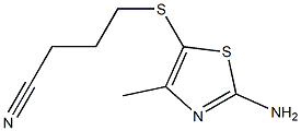 4-[(2-amino-4-methyl-1,3-thiazol-5-yl)thio]butanenitrile Structure