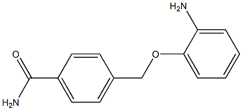 4-[(2-aminophenoxy)methyl]benzamide Structure