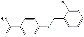 4-[(2-bromobenzyl)oxy]benzenecarbothioamide Structure