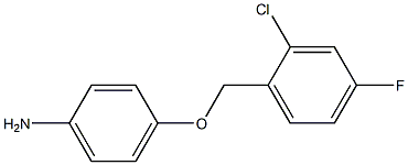 4-[(2-chloro-4-fluorophenyl)methoxy]aniline,,结构式