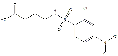 4-[(2-chloro-4-nitrobenzene)sulfonamido]butanoic acid Structure