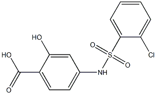 4-[(2-chlorobenzene)sulfonamido]-2-hydroxybenzoic acid