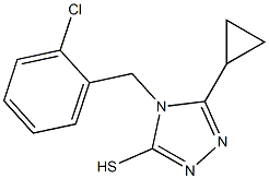  4-[(2-chlorophenyl)methyl]-5-cyclopropyl-4H-1,2,4-triazole-3-thiol