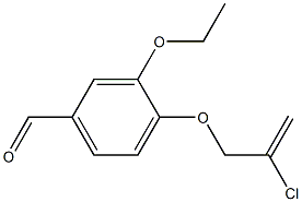4-[(2-chloroprop-2-enyl)oxy]-3-ethoxybenzaldehyde Structure