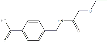 4-[(2-ethoxyacetamido)methyl]benzoic acid 化学構造式