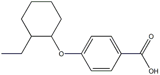 4-[(2-ethylcyclohexyl)oxy]benzoic acid Structure