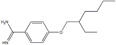 4-[(2-ethylhexyl)oxy]benzene-1-carboximidamide Structure