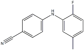 4-[(2-fluoro-5-methylphenyl)amino]benzonitrile Structure