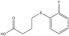 4-[(2-fluorophenyl)sulfanyl]butanoic acid Struktur