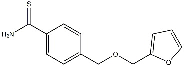 4-[(2-furylmethoxy)methyl]benzenecarbothioamide Structure