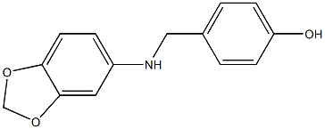 4-[(2H-1,3-benzodioxol-5-ylamino)methyl]phenol